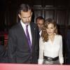 Felipe et Letizia d'Espagne visitent l'exposition Fray Junipero Serra à Los Angeles le 16 novembre 2013.