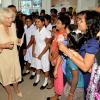 Camilla Parker Bowles au Lady Ridgeway Hospital de Colombo, le 16 novembre 2013