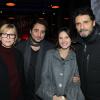 Exclusif : Karin Viard, Hervé Louis, Virignie Ledoyen et Pascal Elbé à la soirée Sushi Shop organisée au Minipalais à Paris, le 19 novembre 2013.