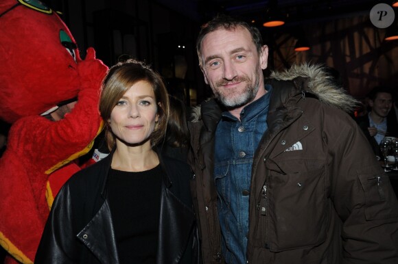 Exclusif : Marina Foïs et Jean-Paul Rouve à la soirée Sushi Shop organisée au Minipalais à Paris, le 19 novembre 2013.