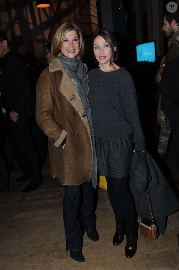 Exclusif : Michèle Laroque et Anne Marivin à la soirée Sushi Shop organisée au Minipalais à Paris, le 19 novembre 2013.