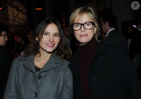 Exclusif : Virginie Ledoyen et Karin Viard à la soirée Sushi Shop organisée au Minipalais à Paris, le 19 novembre 2013.