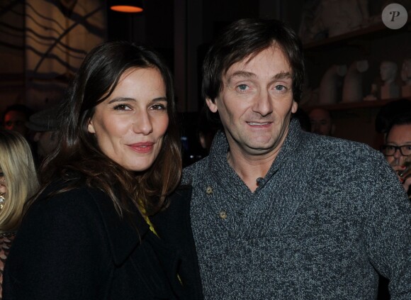 Exclusif : Zoé Flix et Pierre Palmade à la soirée Sushi Shop organisée au Minipalais à Paris, le 19 novembre 2013.