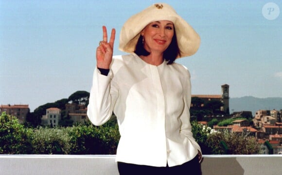 Anjelica Huston à Cannes 1996.