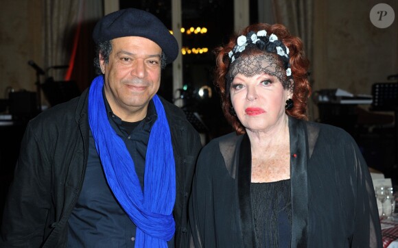 Rachid Benhadj et Régine - Soirée de gala "La guinguette de Régine" en faveur de l'association "Les puits du désert" à Paris le 19 novembre 2013.