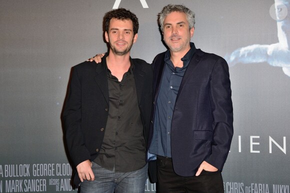 Jonas Cuaron et Alfonso Cuaron à Paris, le 25 septembre 2013.