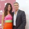 Sandra Bullock, George Clooney à Venise, le 28 août 2013.