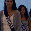 La superbe Miss Tahiti s'entraîne pour le défilé en maillot de bain avant l'élection Miss France 2014