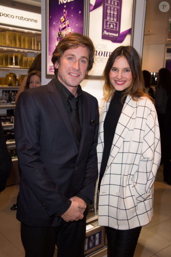 Thomas Dutronc et Virginie Ledoyen à la soirée Marionnaud le 20 novembre 2013 sur les Champs-Elysées à Paris