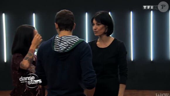 Marie-Claude Pietragalla assiste aux répétitions d'Alizée et de Grégoire Lyonnet qui s'entraînent dur pour la finale de "Danse avec les stars" 4.