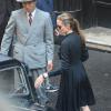 Angelina Jolie sur le tournage de sa nouvelle réalisation, Unbroken, à Sydney en Australie le 22 novembre 2013