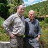 Exclusif - Le photographe Sebastiao Salgado reçoit le prince Albert de Monaco dans sa propriété de Fazenda Bulcao, situé dans la vallée de Rio Dulce dans le Minas Gerais au Brésil, le 13 fevrier 2013. Il lui fait visiter sa fondation "O Instituto Terra", l'ONG la plus importante en matière de reforestation au Brésil.