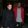 Kim Kardashian et Kanye West se rendent au Madison Square Garden à New York, où le producteur-rappeur s'est donné en concert. New York, le 23 novembre 2013.