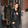 Kim Kardashian et Kanye West se rendent au Madison Square Garden à New York, où le producteur-rappeur s'est donné en concert. New York, le 24 novembre 2013.