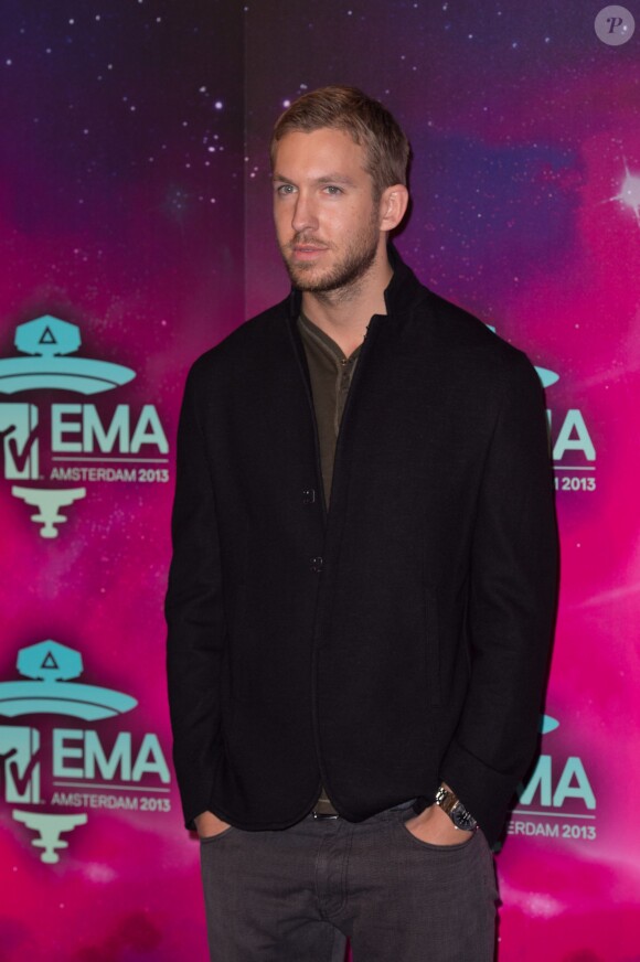 Calvin Harris  aux MTV European Music Awards 2013 au Ziggo Dome à Amsterdam, le 10 Novembre 2013.
