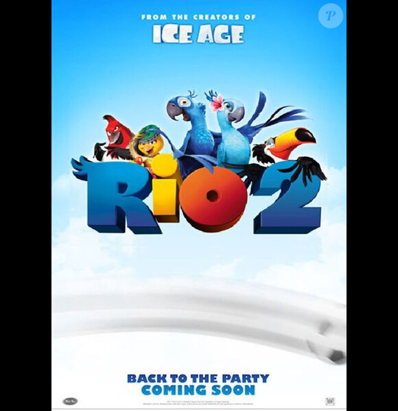 Affiche du film d'animation Rio 2, en salles le 9 avril 2014