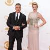 Alec Baldwin et sa fille Ireland Baldwin lors des "Emmy Awards" à Los Angeles, le 22 septembre 2013.