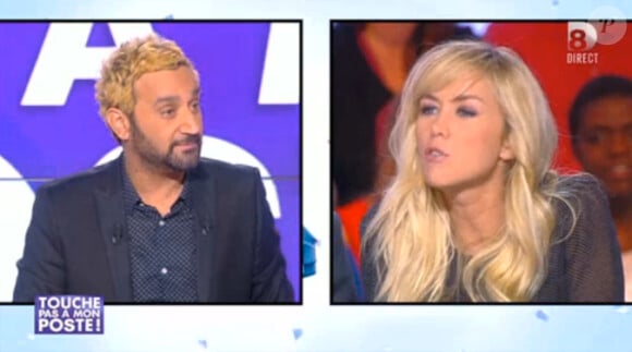 Cyril Hanouna dévoile en direct le nom et le prénom d'Enora Malagré dans Touche pas à mon poste du 28 novembre 2013.