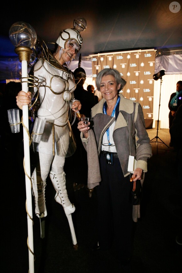 Claudie Haigneré à la soirée One Drop Party pour le 'Cirque du Soleil' à Boulogne-Billancourt, le 28 novembre 2013.