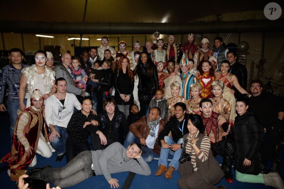 Soirée One Drop Party pour le 'Cirque du Soleil' à Boulogne-Billancourt, le 28 novembre 2013.