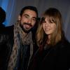 Ezequiel Lavezzi et sa compagne Yanina à la soirée One Drop Party pour le 'Cirque du Soleil' à Boulogne-Billancourt, le 28 novembre 2013.