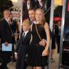 Ethan Hawke, son fils Roan Thurman-Hawke et sa fille Maya Thurman-Hawke à Los Angeles. Le 26 août 2013.