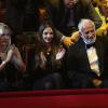 Exclusif - Natty Belmondo, Annabelle Belmondo et Jean Paul Belmondo -au premier rang du 52e Gala de l'Union des Artistes au Cirque d'hiver à Paris le 19 novembre 2013.