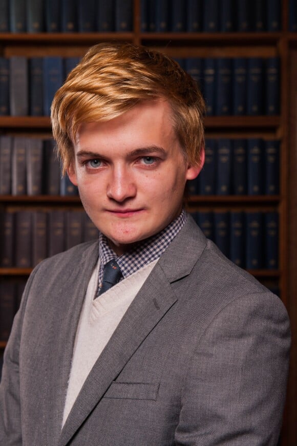 Jack Gleeson, qui incarne le roi Joffrey dans "Game of Thrones", était l'invité d'honneur de l'Oxford Union à Oxford, le 27 novembre 2013.