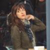 Dakota Johnson lors du tournage des premières scènes du film Fifty Shades Of Grey à Vancouver le 1er décembre 2013.