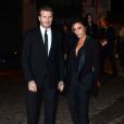 David Beckham, ultrachic en costume Burberry, assiste avec son épouse Victoria à la soirée du Green Carpet Challenge par la fondation The Global Fund. Londres, le 16 septembre 2013.