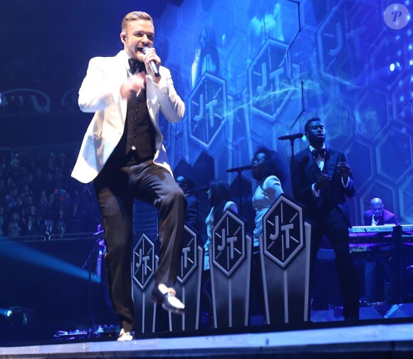 Justin Timberlake en concert à l'Amway Center à Orlando. Le 19 décembre 2013.