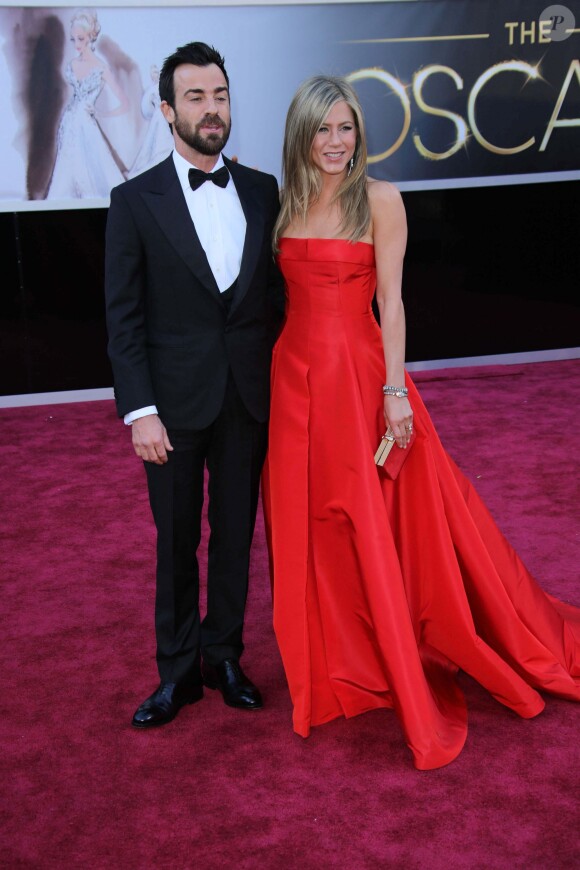 Justin Theroux, Jennifer Aniston aux Oscars 2013.