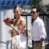 Jennifer Lopez et son ex-mari Marc Anthony à Los Angeles, le 19 juin 2013.
