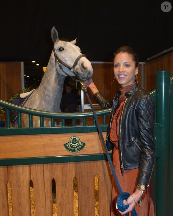 Noémie Lenoir lors de l'épreuve Style & Competition for AMADE aux Gucci Masters de Villepinte le 7 décembre 2013