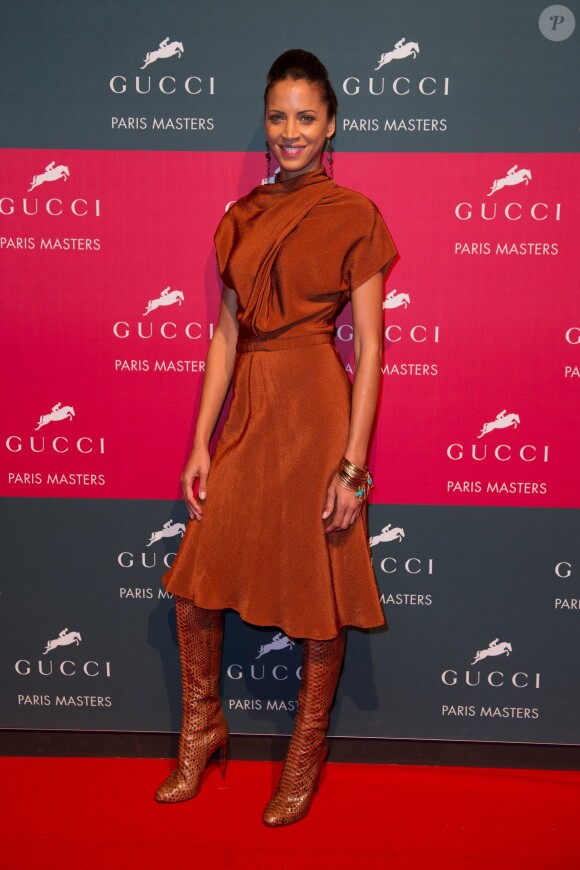 Noémie Lenoir lors de l'épreuve Style & Competition for AMADE aux Gucci Masters de Villepinte le 7 décembre 2013