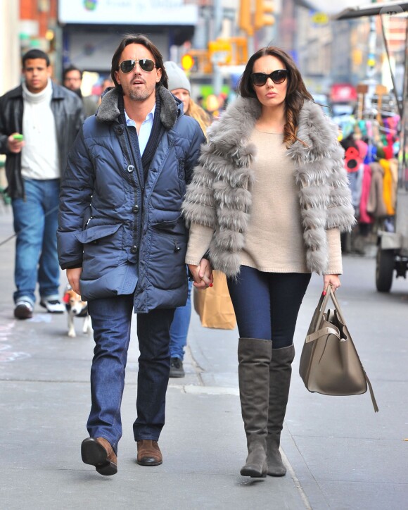 Tamara Ecclestone et Jay Rutland dans le quartier de Soho à New York le 3 décembre 2013