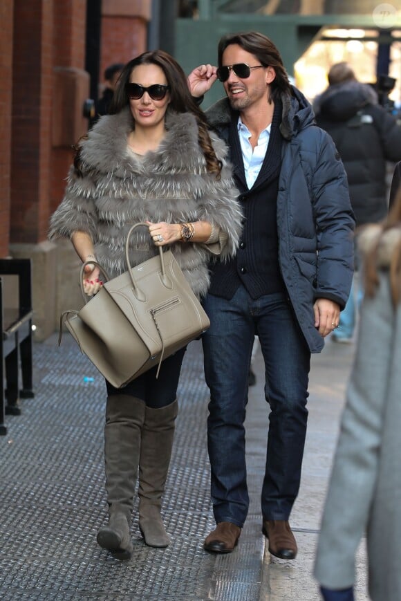 Tamara Ecclestone et son mari Jay Rutland à New York, le 3 décembre 2013