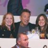 Bruce Springsteen, sa femme Patti Scialfa et sa fille Jessica lors de la dernière journée du Gucci Paris Masters 2013 à Villepinte, le 8 décembre 2013