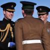 Le prince William lors d'une revue des troupes et d'une remise de médailles à Aldershot le 6 décembre 2013