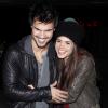 Taylor Lautner et sa petite amie Marie Avgeropoulos arrivent au concert de Jay Z au Staples Center de Los Angeles, le 9 décembre 2013