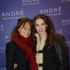 Shirley Bousquet et Frédérique Bel à l'inauguration de la nouvelle boutique "André" à Paris, le 10 décembre 2013.