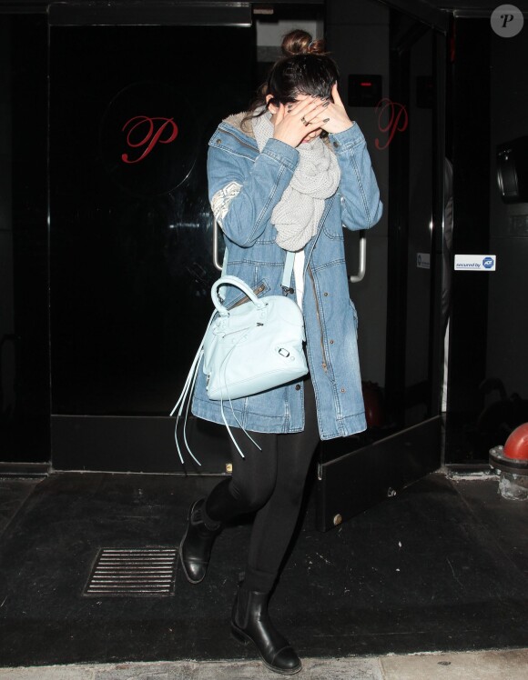 Kylie Jenner arrive au restaurant Philippe pour fêter son 31e anniversaire. Beverly Hills, le 8 décembre 2013.