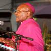 Desmond Tutu à Johannesbourg le 9 décembre 2013.