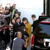 Kim Kardashian, son fiancé Kanye West et sa mère Kris Jenner quittent la boutique Chanel situé sur Rodeo Drive. Beverly Hills, le 11 décembre 2013.