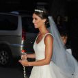 Paz Cardoso lors de son mariage à Montevideo le 12 décembre 2013.