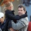 Jennifer Garner et son mari Ben Affleck emmènent leurs enfants Violet, Seraphina et Samuel au parc avant d'aller faire du shopping à Pacific Palisades, le 8 décembre 2013.