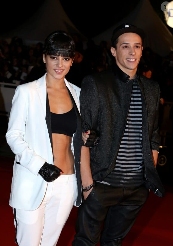 Alizée et son compagnon Grégoire Lyonnet - 15e cérémonie des NRJ Music Awards à Cannes, le 14 décembre 2013.