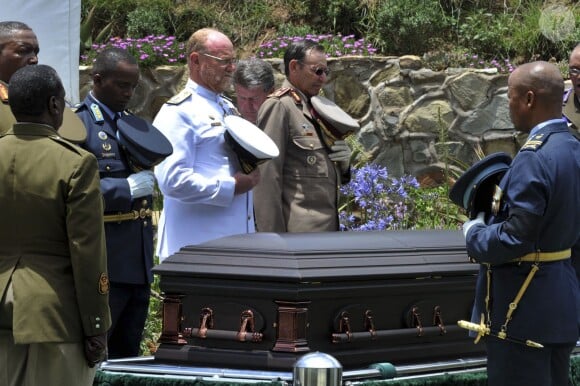 Funérailles de l'ancien président Nelson Mandela à Qunu en Afrique du Sud le 15 décembre 2013.