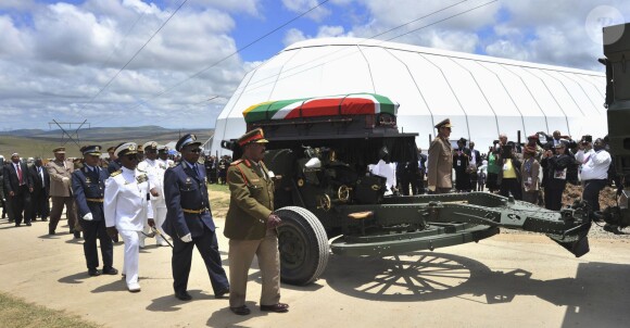 Funérailles de Nelson Mandela à Qunu en Afrique du Sud le 15 décembre 2013.