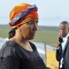 Makaziwe Mandela, fille ainée de l'ancien president sud-africain Nelson Mandela lors de ses funérailles à Qunu en Afrique du Sud le 15 décembre 2013.